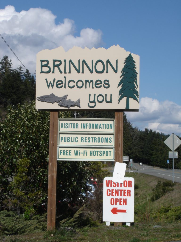 'Brinnon Welcomes You' sign